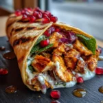 Chicken Shawarma With Creamy Garlic Sauce And Pomegranate Glazed Onion Ribbon 1767809160.579256