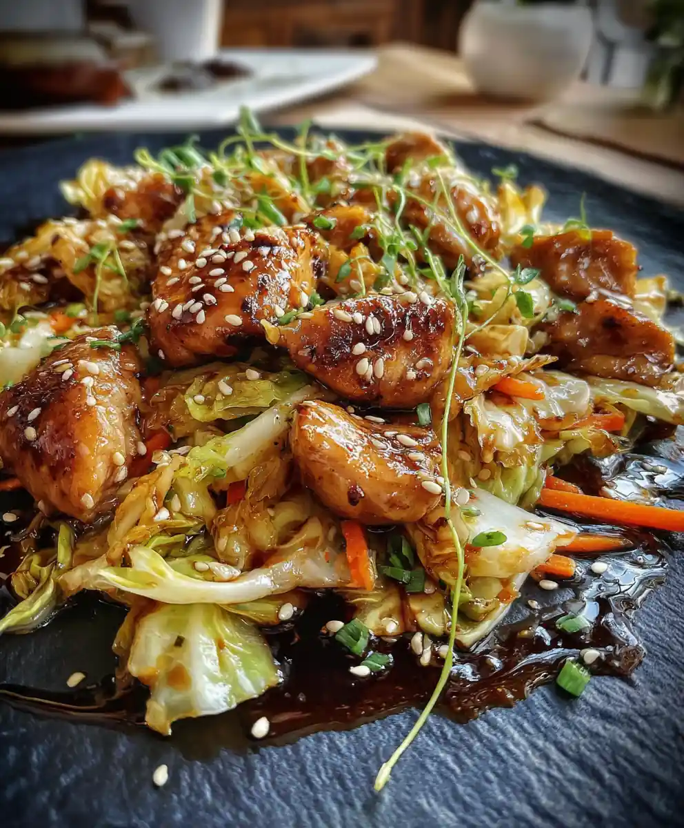 Chinese Chicken Cabbage Stir Fry With Garlic Soy Glaze 5 Chinese Chicken Cabbage Stir Fry with Garlic Soy Glaze