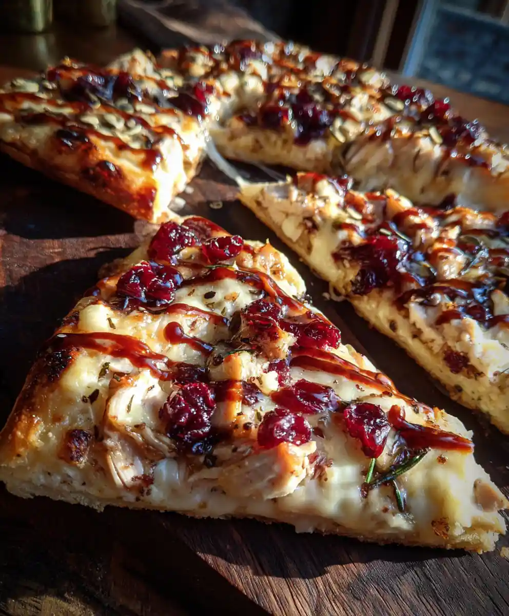 Cranberry Chicken Brie Pizza With Maple Balsamic Glaze 5 Cranberry Chicken Brie Pizza with Maple Balsamic Glaze