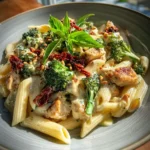 Creamy Broccoli Chicken Penne With Sun Dried Tomato Swirl 1767835363.0025902