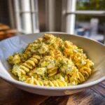 Creamy Deviled Egg Pasta Salad With Lemon Herb Yogurt Drizzle And Paprika Crumb 1767862740.0199149