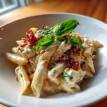 Creamy Mozzarella Chicken Pasta With Sun Dried Tomato Pesto Swirl 1767857790.8764462