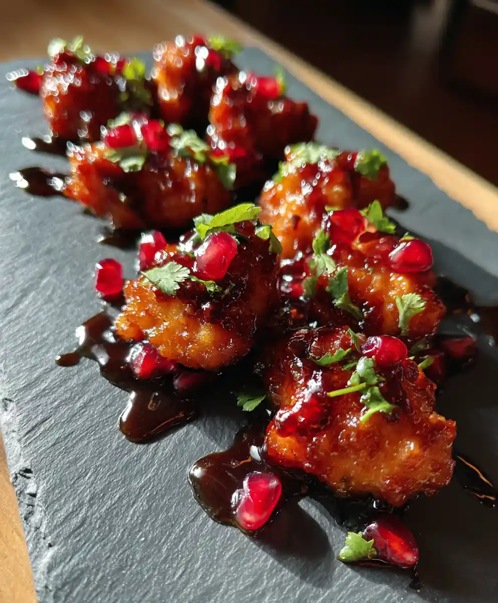 Crispy Dragon Chicken With Pomegranate Glaze 5 Crispy Dragon Chicken with Pomegranate Glaze