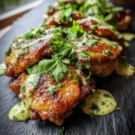 Crispy Oven Roasted Pollo Loco Chicken With Lime Cilantro Cream Drizzle 1767798212.030329