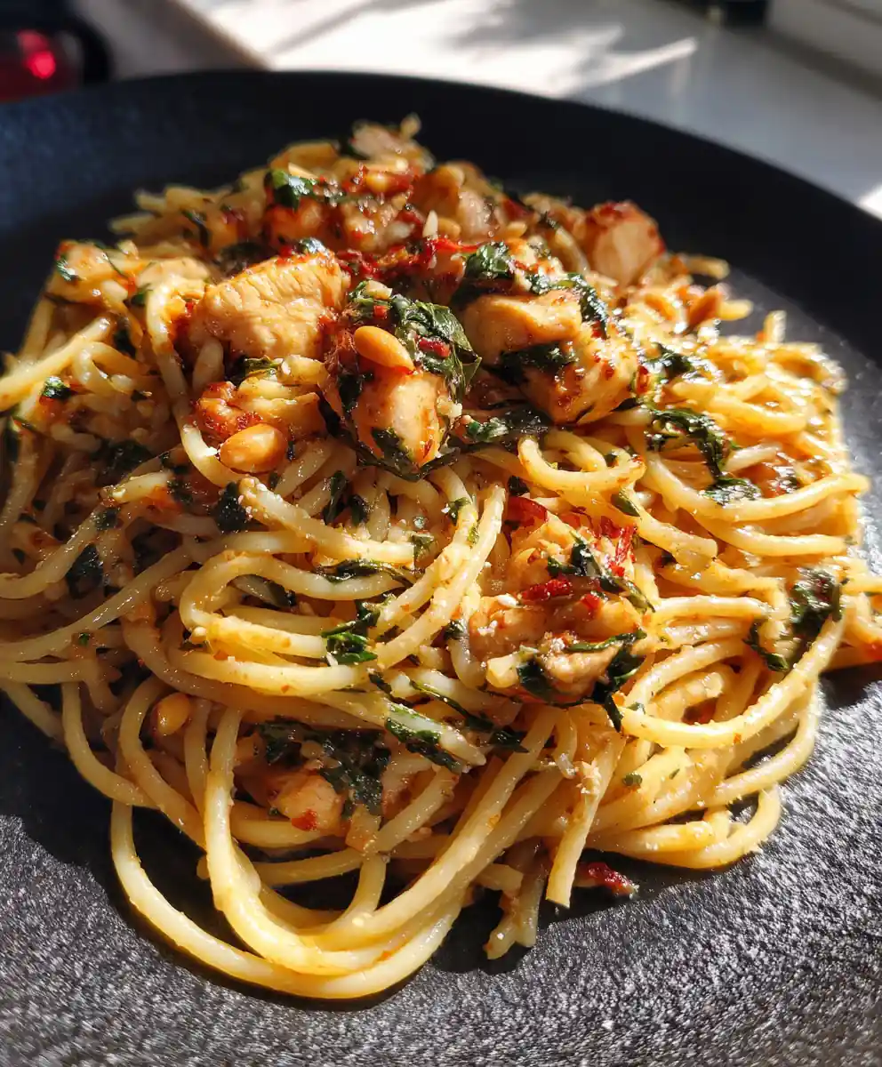 Garlic Butter Chicken Pasta With Sun Dried Tomato Butter Swirl 5 Garlic Butter Chicken Pasta with Sun Dried Tomato Butter Swirl