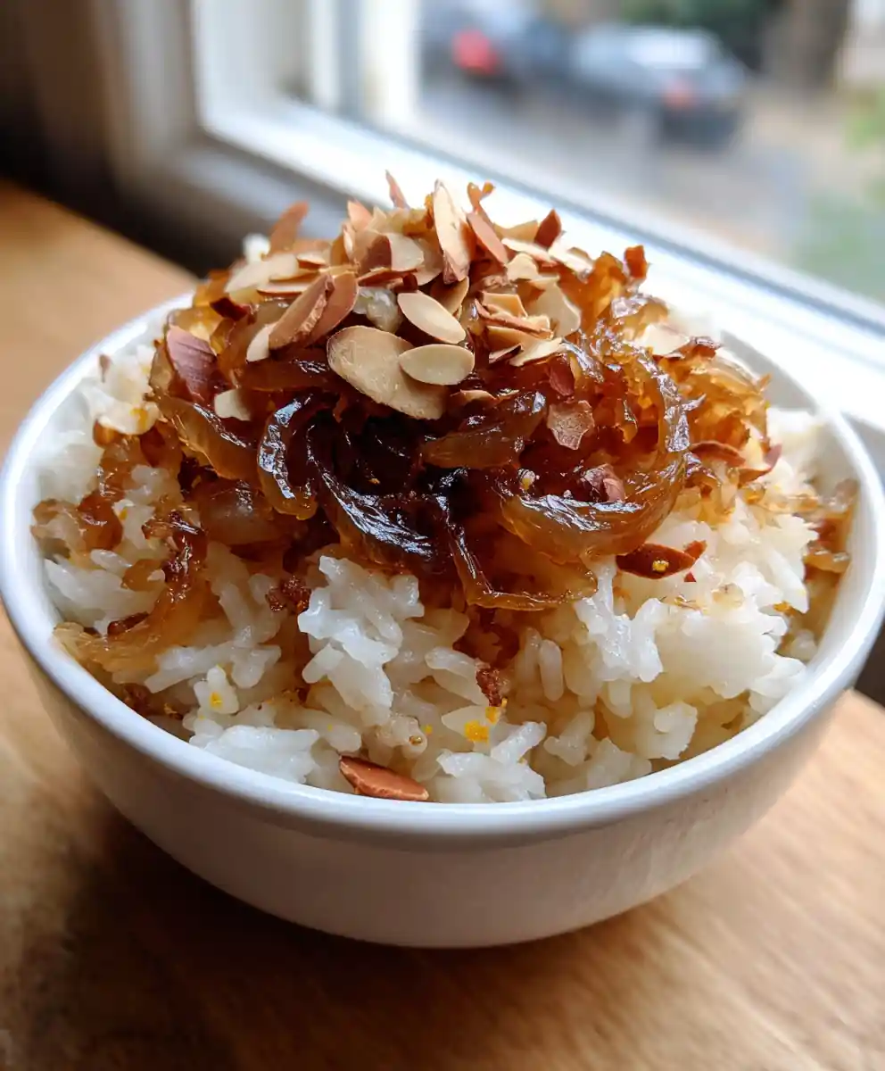 Golden Onion Butter Jasmine Rice With Caramelized Onion Jam 5 Golden Onion Butter Jasmine Rice with Caramelized Onion Jam