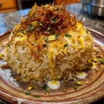 Golden Onion Butter Rice With Lemon Yogurt Drizzle Crispy Pistachio Topping 1767794144.2530437