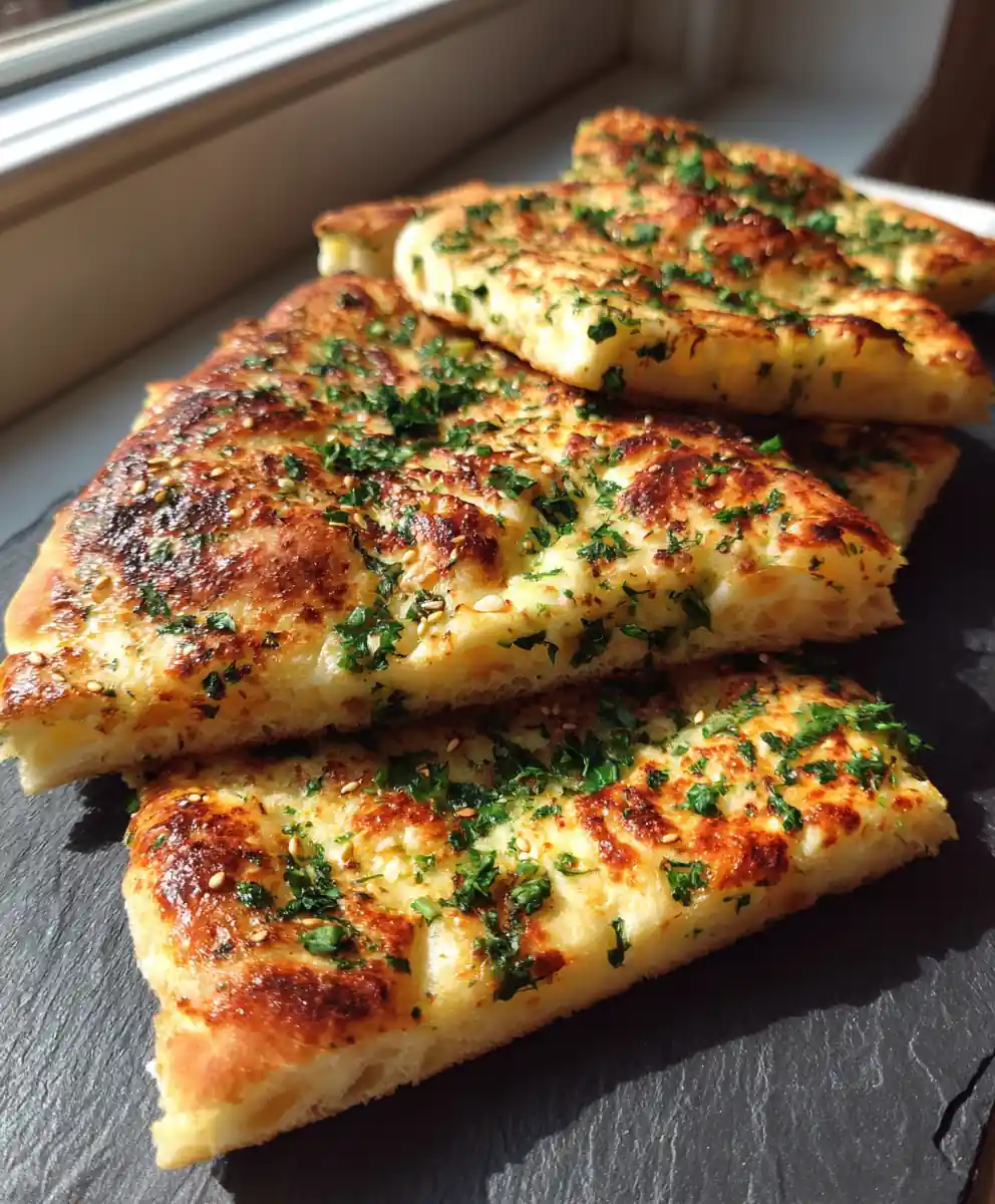 Herb Swirled Cottage Cheese Flatbread With Olive Oil Drizzle 5 Herb Swirled Cottage Cheese Flatbread with Olive Oil Drizzle