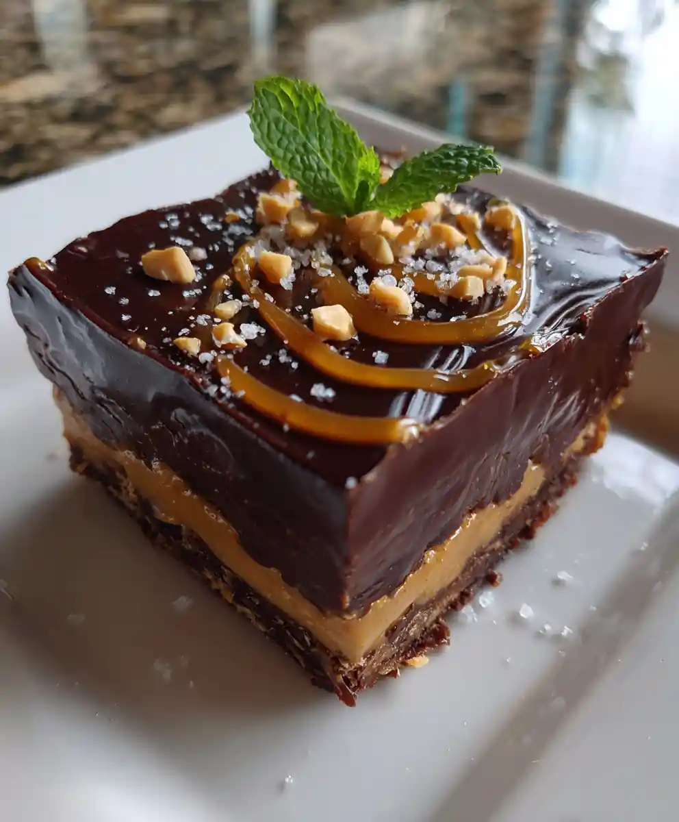 Honey Ginger Caramel Peanut Butter Lasagna With Chocolate Ganache 5 Honey Ginger Caramel Peanut Butter Lasagna with Chocolate Ganache