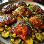 Honey Paprika Glazed Garlic Butter Chicken With Zucchini And Corn 6 Honey Paprika Glazed Garlic Butter Chicken With Zucchini And Corn 1767816934.0109115