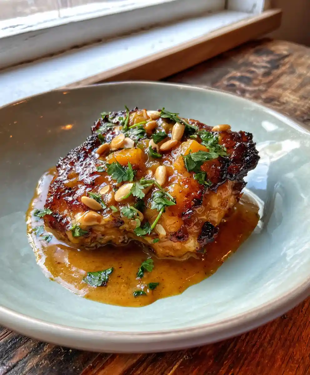 Jalapeno Peach Chicken With Creamy Spicy Glaze 5 Jalapeno Peach Chicken with Creamy Spicy Glaze