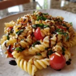 Lemon Basil Creamy Caprese Pasta Salad With Balsamic Drizzle 1767838267.2465763
