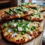 Lemon Basil Feta Spring Flatbreads With Creamy Drizzle 1767848360.2326107