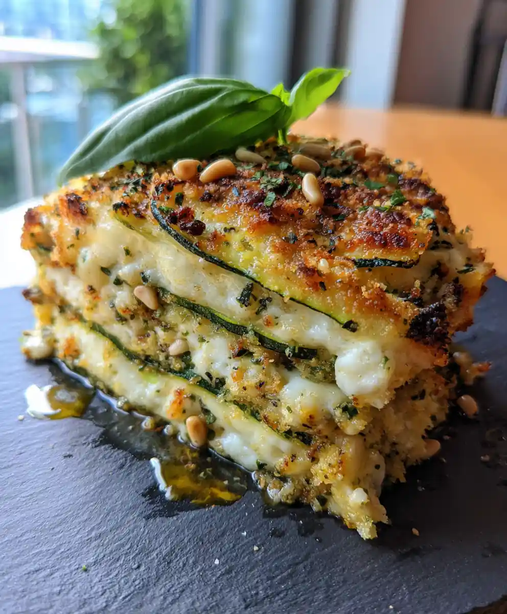 Lemon Basil Layered Zucchini Ricotta Melts 5 Lemon Basil Layered Zucchini Ricotta Melts