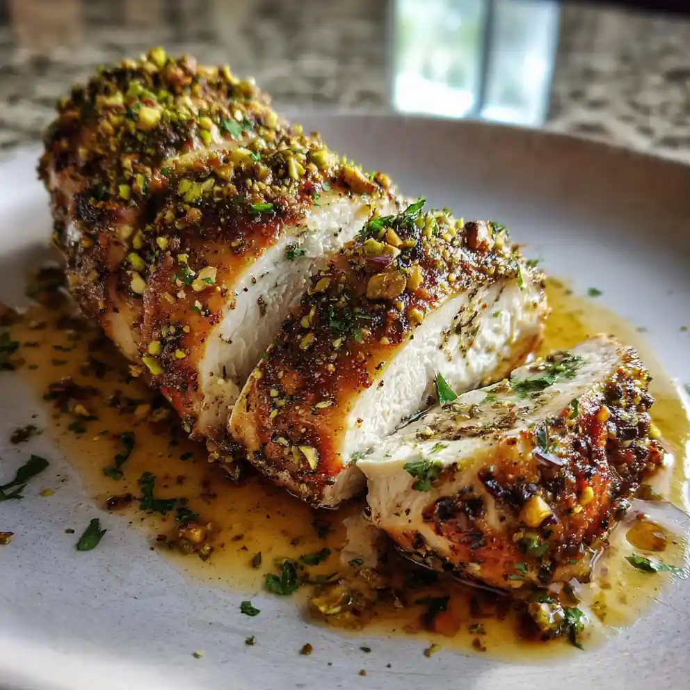 Lemon Herb Ricotta Baked Chicken With Pistachio Crust 4 Lemon Herb Ricotta Baked Chicken with Pistachio Crust