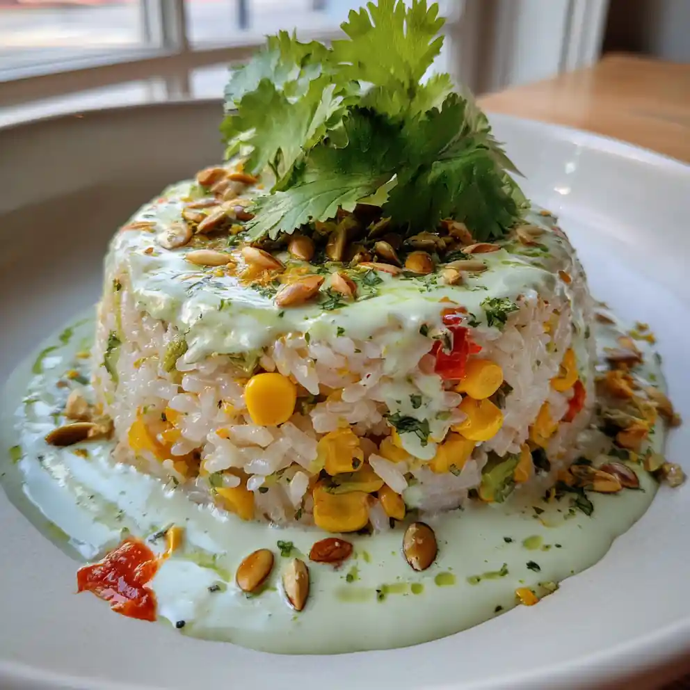 Lime Crema Jailhouse Rice With Charred Corn 4 Lime Crema Jailhouse Rice with Charred Corn