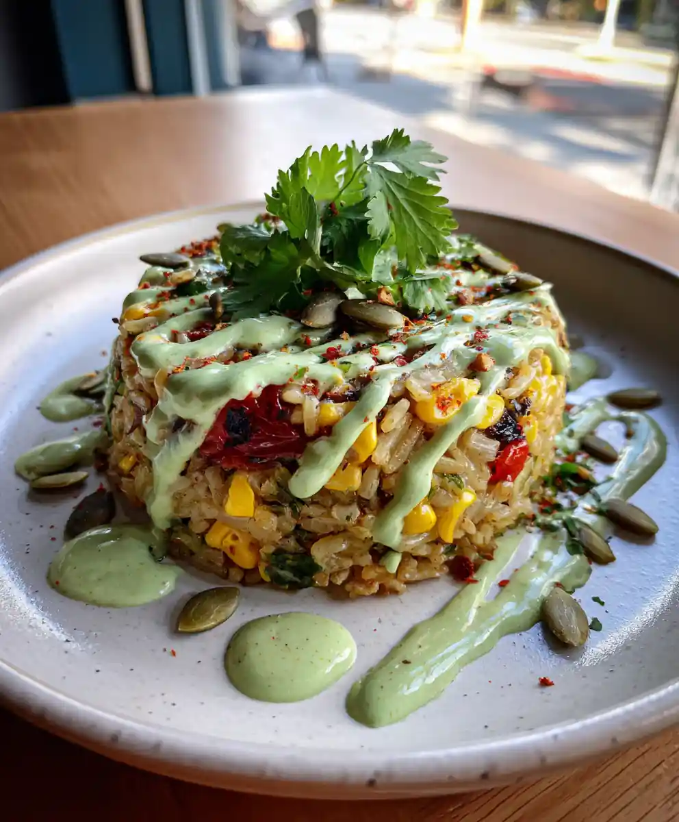 Lime Crema Jailhouse Rice With Charred Corn 5 Lime Crema Jailhouse Rice with Charred Corn