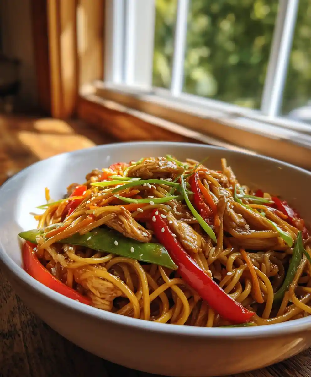 Lime Honey Glazed Chicken Lo Mein With Toasted Sesame Finish 5 Lime Honey Glazed Chicken Lo Mein with Toasted Sesame Finish