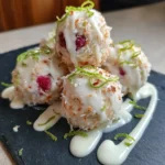 Lime Zest White Chocolate Drizzled Raspberry Coconut Balls 1767830742.5694153