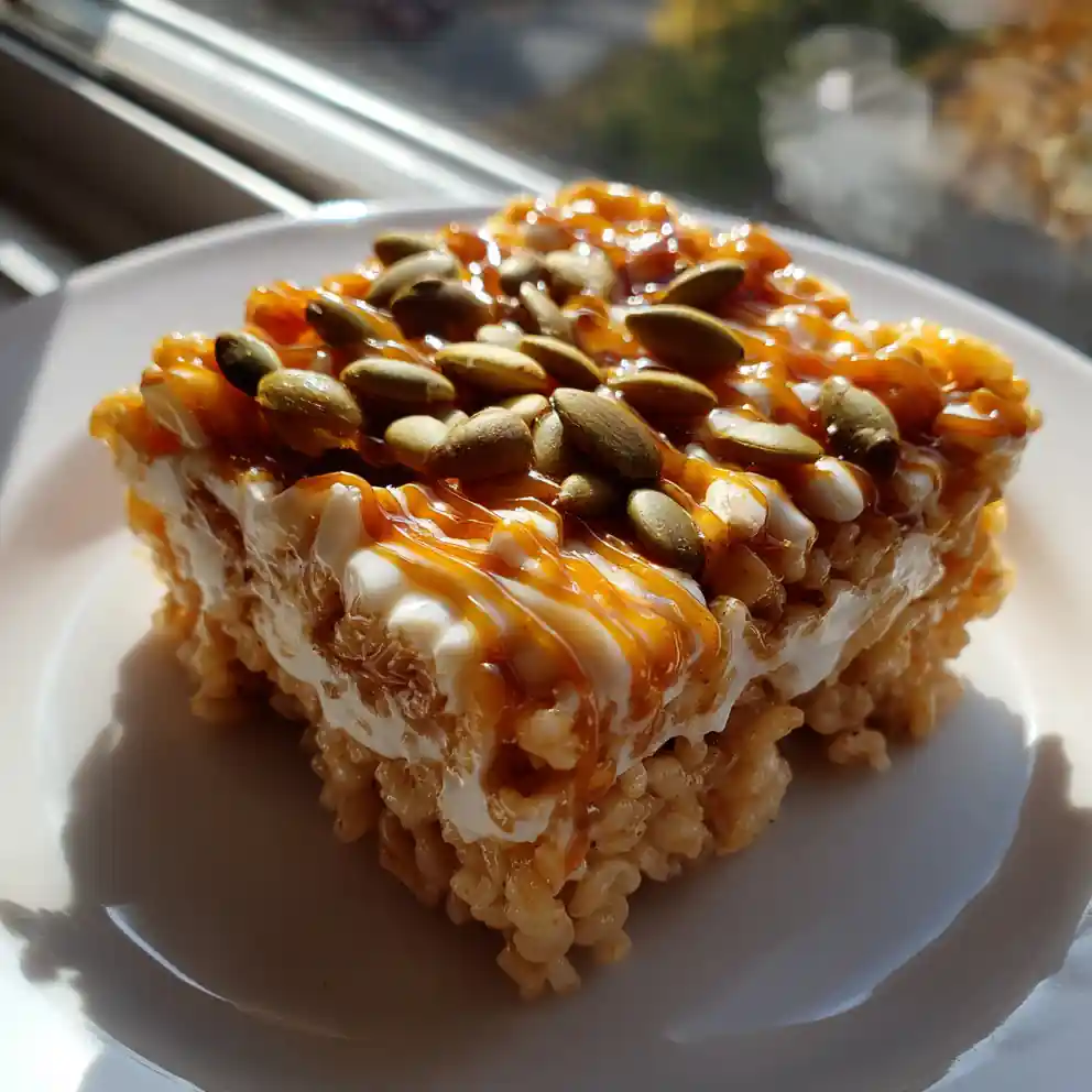 Maple Swirled Pumpkin Spice Rice Krispie Treats 4 Maple Swirled Pumpkin Spice Rice Krispie Treats