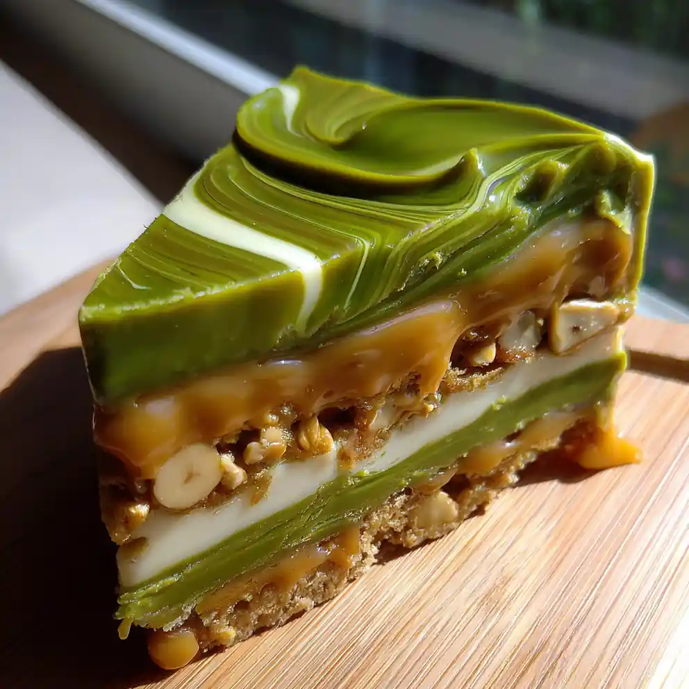 Matcha White Chocolate Ribbon Caramel Peanut Ritz Cracker Bites 4 Matcha White Chocolate Ribbon Caramel Peanut Ritz Cracker Bites