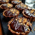 Mini Chocolate Peanut Butter Pies With Espresso Ganache Drizzle 6 Mini Chocolate Peanut Butter Pies With Espresso Ganache Drizzle 1767797495.2671967