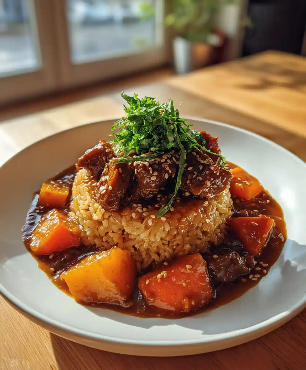 Miso Caramel Japanese Beef Curry With Toasted Sesame 5 Miso Caramel Japanese Beef Curry with Toasted Sesame