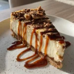 No Bake Twix Cheesecake With Espresso Caramel Swirl 1767845137.4212403