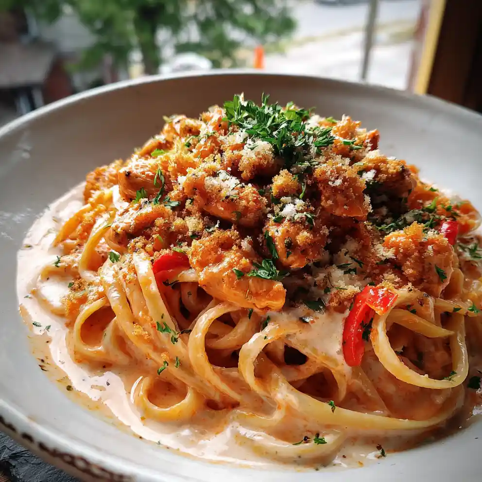 One Pan Spicy Cajun Chicken Linguine With Creamy Paprika Swirl 4 One Pan Spicy Cajun Chicken Linguine with Creamy Paprika Swirl