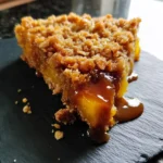 Peach Cobbler With Ginger Brown Butter Caramel Drizzle 1767811654.1710567