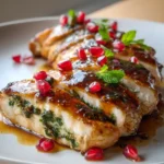Pomegranate Glazed Chicken Breasts Stuffed With Spinach And White Cheddar 1767862015.3737068