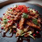 Pomegranate Glazed Chinese Chicken And Cabbage Stir Fry 1767822755.5013232