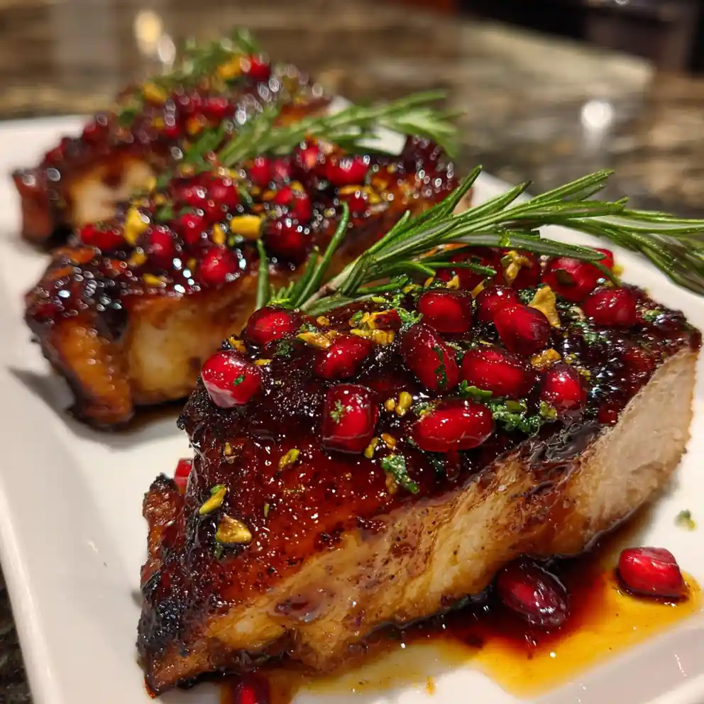 Pomegranate Glazed Garlic Herb Butter Roasted Chicken 4 Pomegranate Glazed Garlic Herb Butter Roasted Chicken