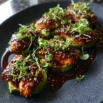 Sesame Charred Teriyaki Chicken Avocado Stack 1767796256.5169103