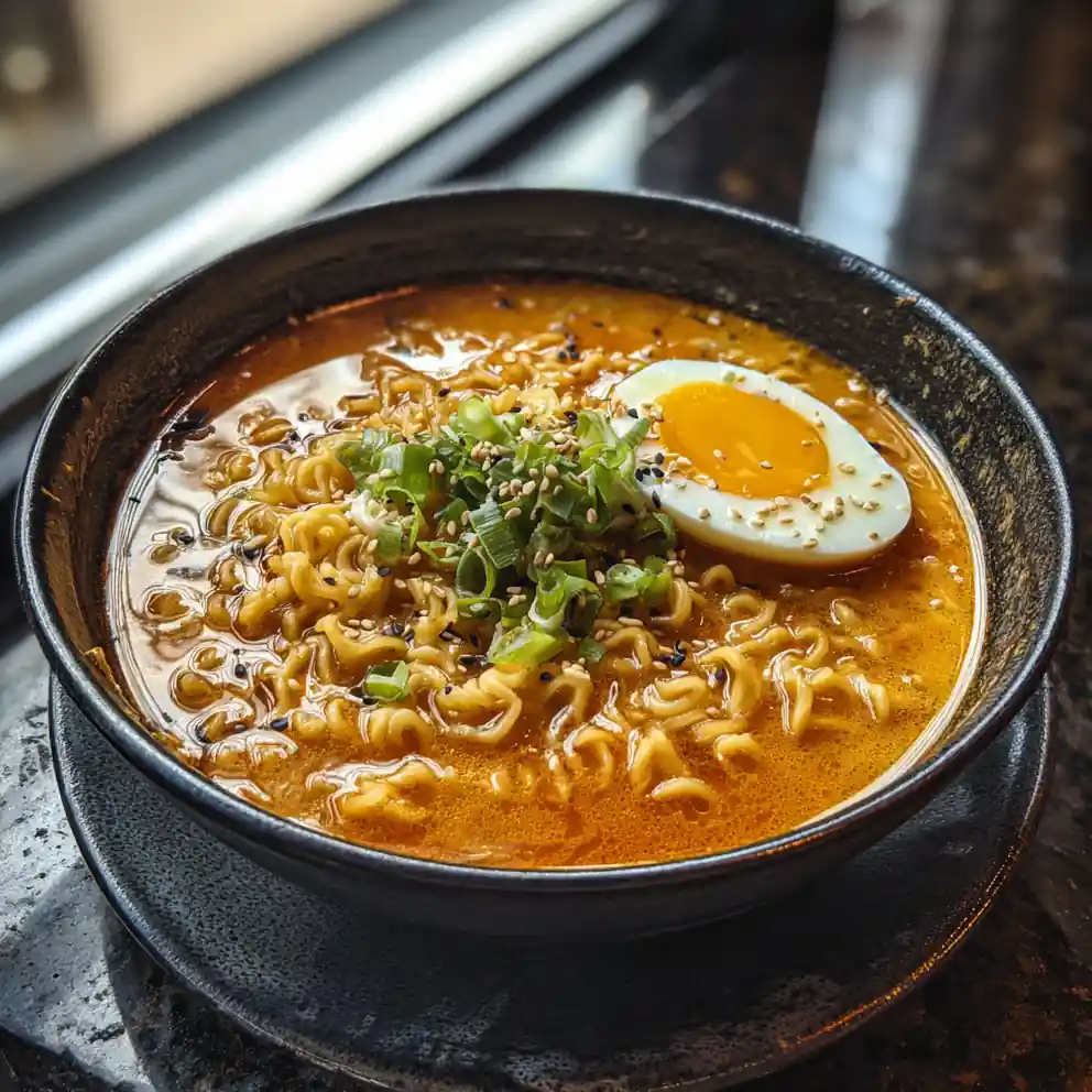 Spicy Garlic Ramen With Miso Chili Butter Swirl 4 Spicy Garlic Ramen with Miso Chili Butter Swirl