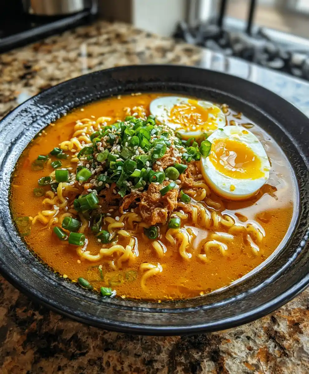 Spicy Garlic Ramen With Miso Chili Butter Swirl 5 Spicy Garlic Ramen with Miso Chili Butter Swirl