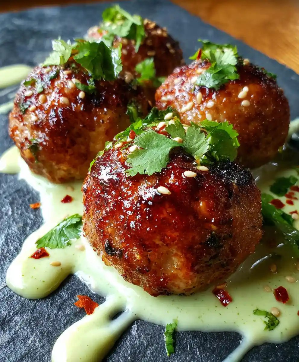 Spicy Rotel Cream Cheese Beef Sausage Balls With Lime Drizzle 5 Spicy Rotel Cream Cheese Beef Sausage Balls with Lime Drizzle