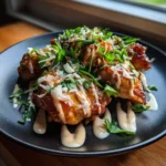 Sticky Sweet Chili Chicken Thighs With Coconut Lime Drizzle 1767866760.875837