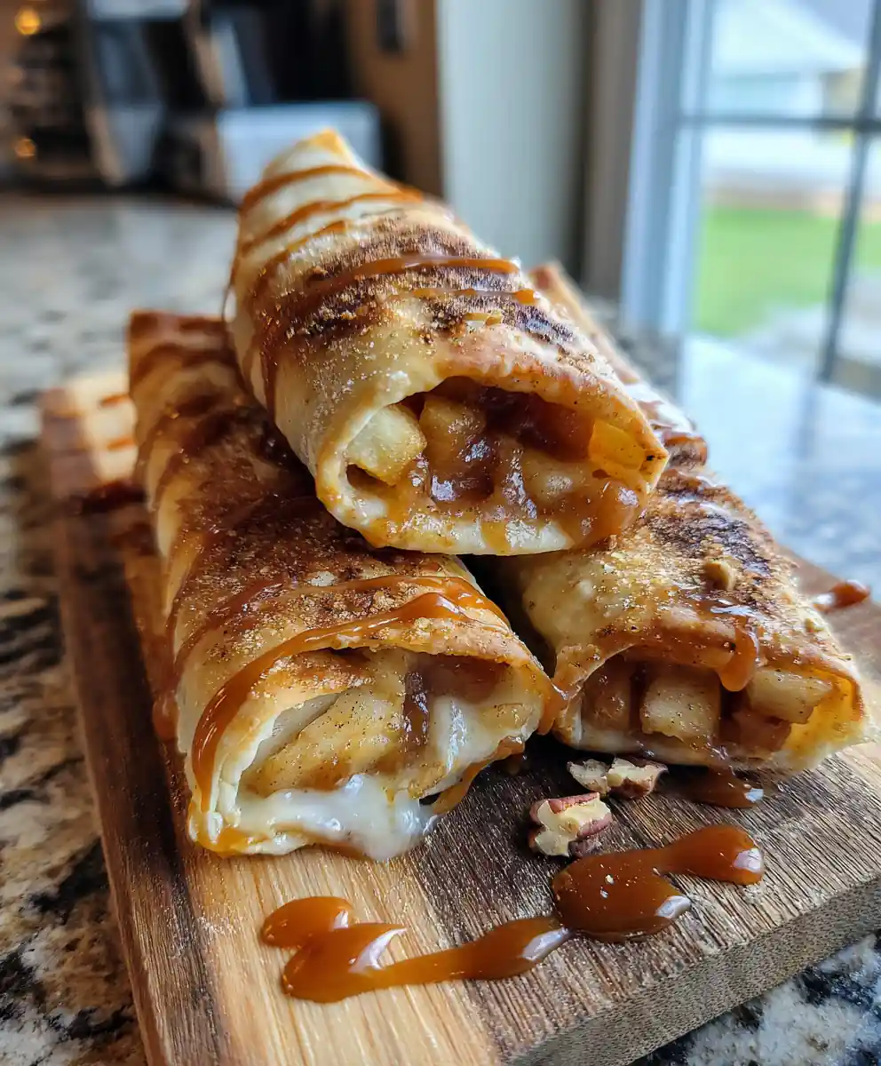 Air Fryer Apple Pie Taquitos With Maple Brown Butter Caramel Swirl 5 Air Fryer Apple Pie Taquitos with Maple Brown Butter Caramel Swirl