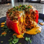 Cajun Stuffed Bell Peppers With Gooey Cheese Core 1772078578.6418943