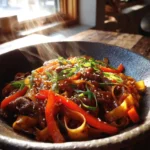 Caramelized Soy Ginger Beef Noodles With Sesame Drizzle 1772053485.0026255