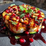 Charred Cucumber Mozzarella Salad With Pomegranate Mint Drizzle 1772020665.979708