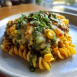 Cilantro Lime Cheddar Ranch Beef Sweet Corn Rotini Bake 1772077134.9902196