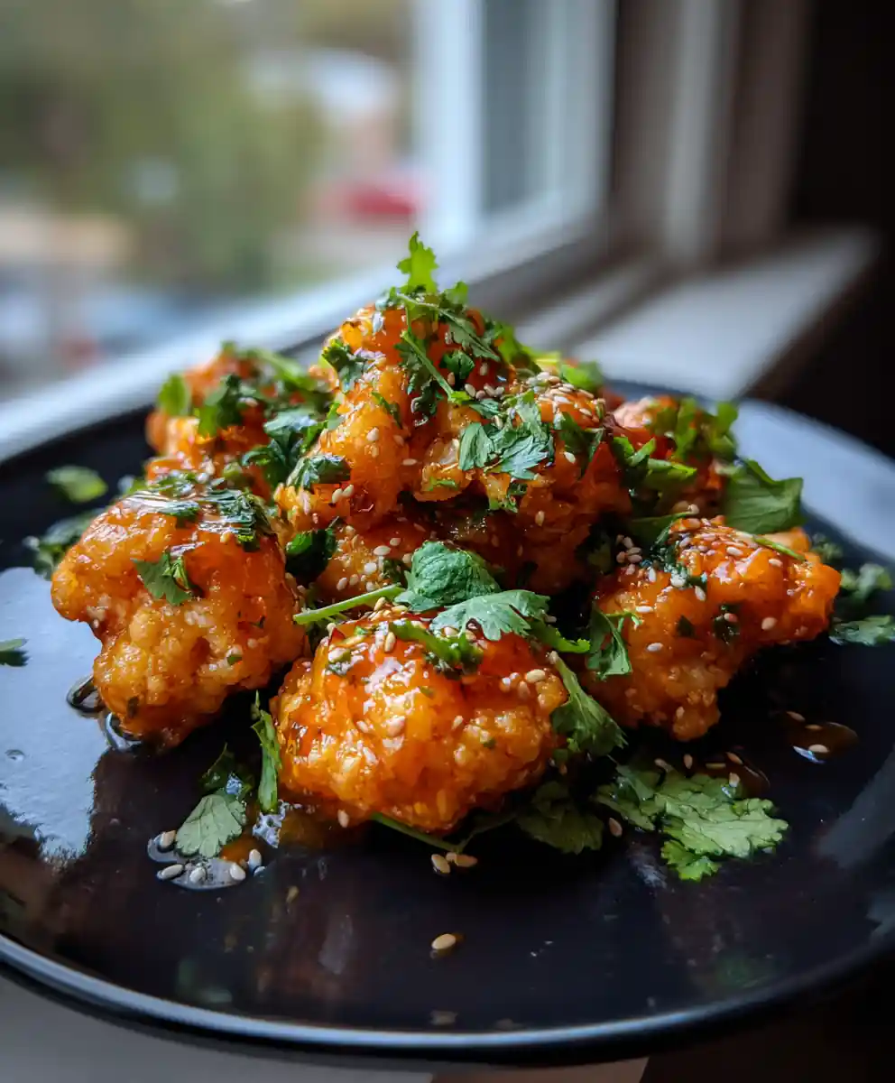 Crispy Air Fryer Buffalo Cauliflower With Lime Tahini Drizzle 5 Crispy Air Fryer Buffalo Cauliflower With Lime Tahini Drizzle