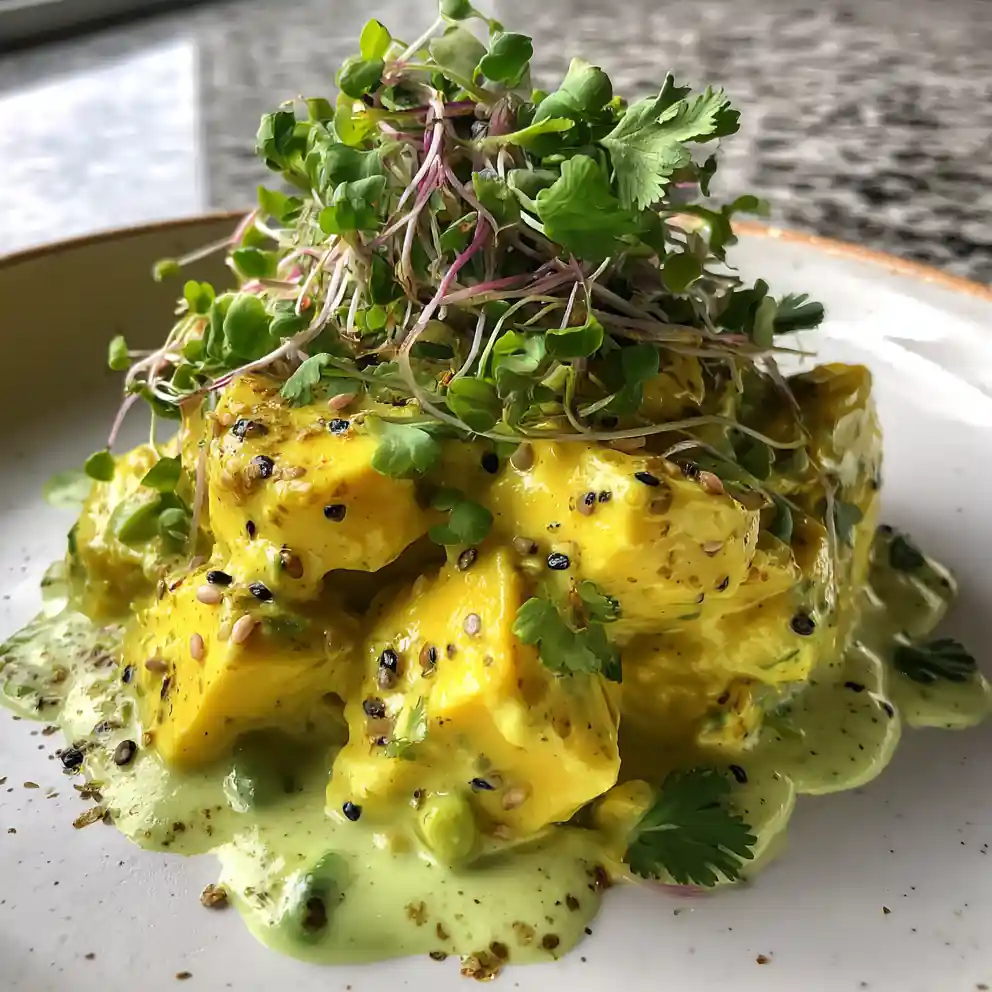 Curried Avocado Lime Egg Salad With Yogurt Drizzle 4 Curried Avocado Lime Egg Salad With Yogurt Drizzle