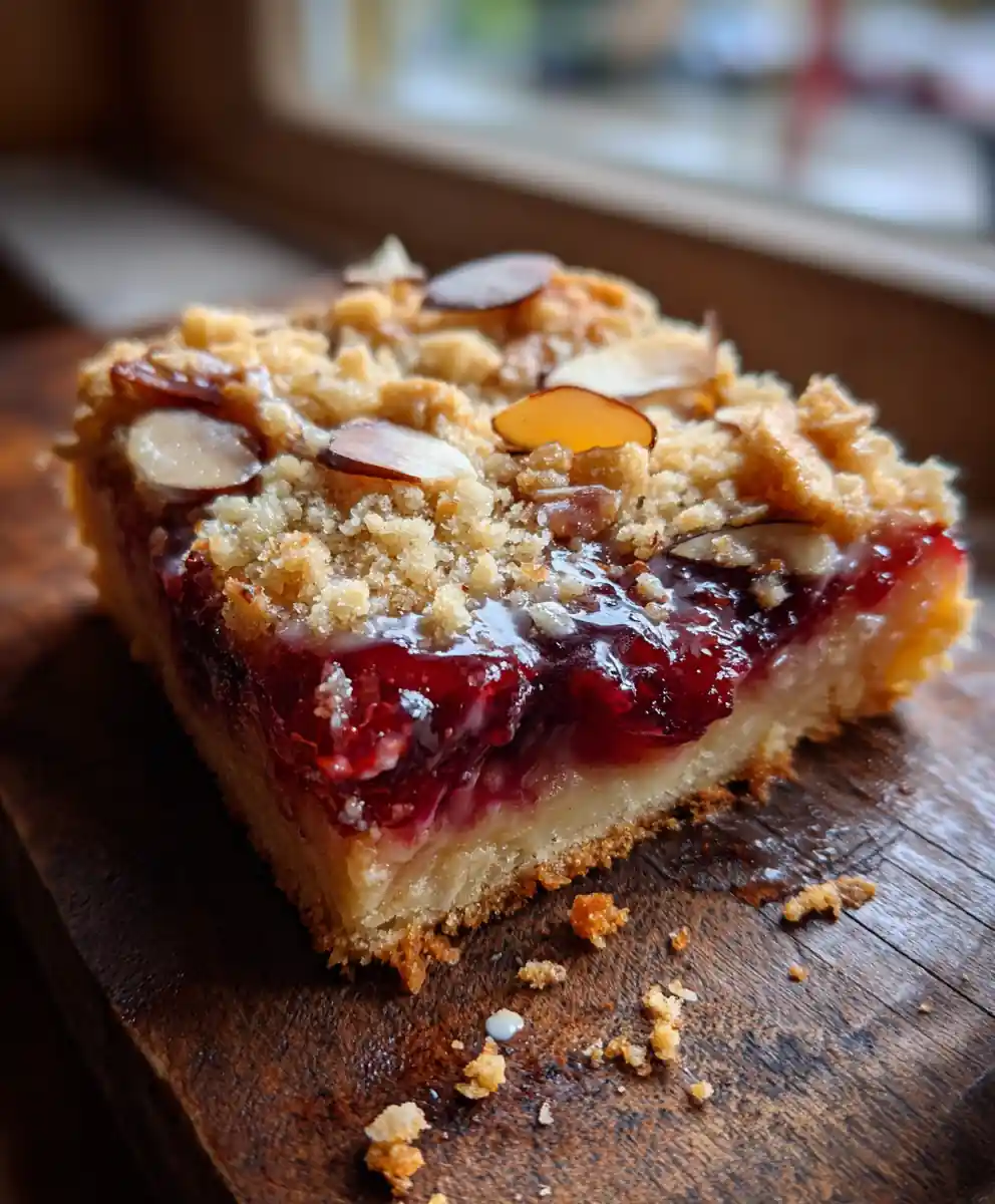 Ginger Spiced Cherry Pie Bars With Almond Crumble And Apricot Glaze 5 Ginger Spiced Cherry Pie Bars With Almond Crumble And Apricot Glaze