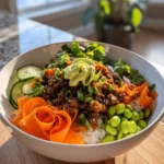 Ground Beef Bowl With Miso Honey Glaze And Lime Cilantro Swirl 6 Ground Beef Bowl With Miso Honey Glaze And Lime Cilantro Swirl 1772055656.8412218
