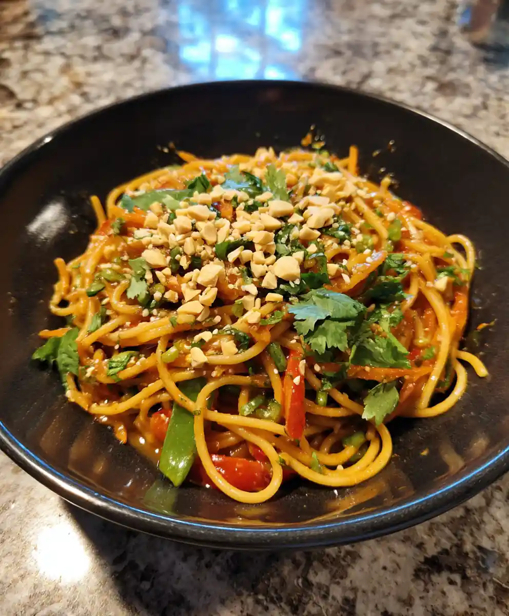 Lo Mein With Silky Peanut Ginger Sauce Ribbons 5 Lo Mein With Silky Peanut Ginger Sauce Ribbons