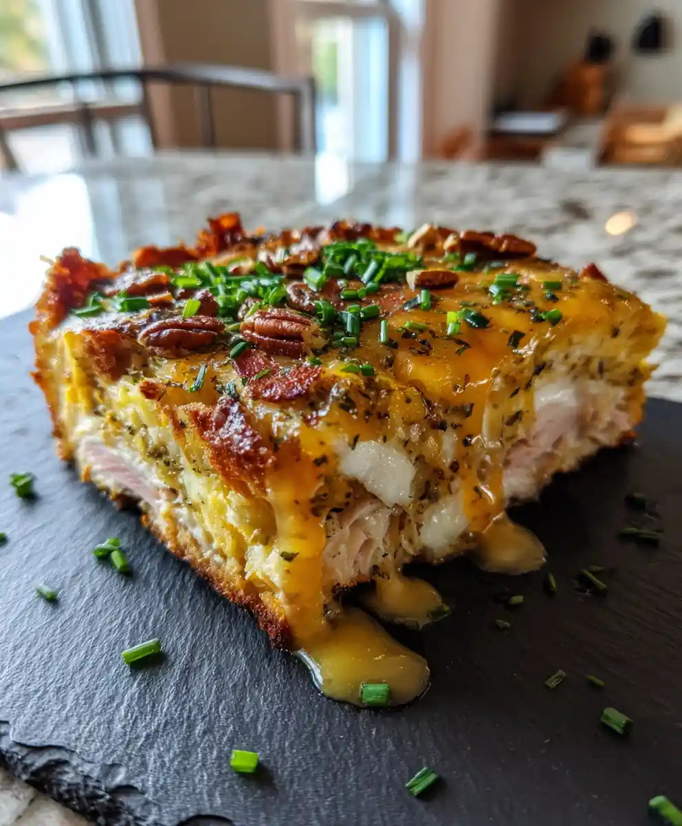 Maple Mustard Glazed Monte Cristo Breakfast Casserole 5 Maple Mustard Glazed Monte Cristo Breakfast Casserole