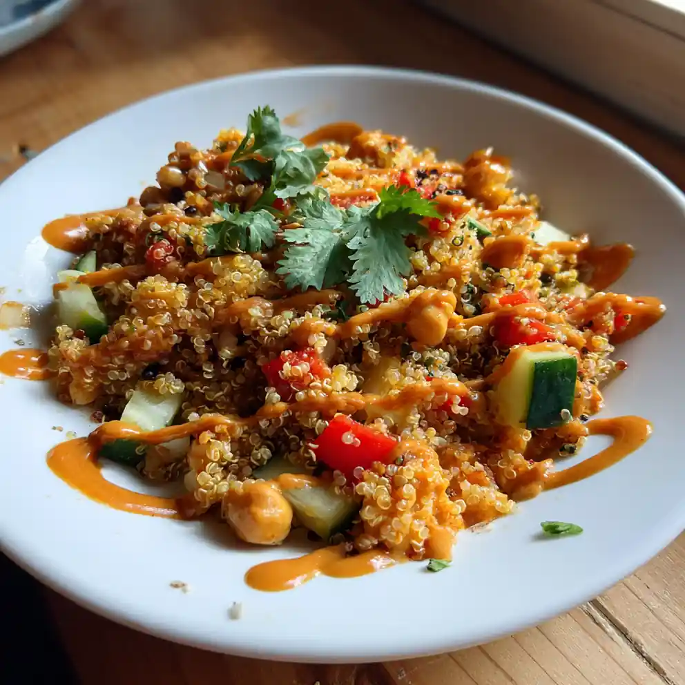 Smoky Chipotle Peanut Butter Quinoa Chickpea Salad 4 Smoky Chipotle Peanut Butter Quinoa Chickpea Salad